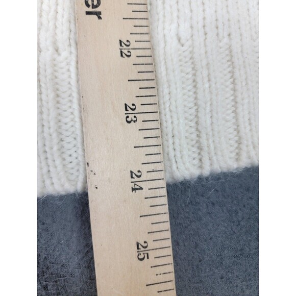 American Eagle Outfitters Sweater Womens XS Cream Turtleneck Cable Knit Wool - Picture 10 of 11